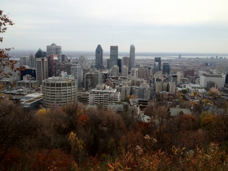 The leaves change over Montreal as autumn draws in. View from Mt-Royal. (Deborah Baremberg / Permission of Photographer)