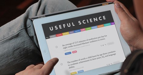 Useful Science is a new site that aims at making science understandable and applicable. Source: Jaan Altosaar, used with permission.